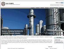 Tablet Screenshot of hhvpumps.com